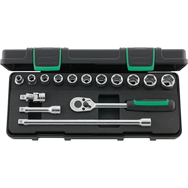 10 mm (3/8") Socket set 15-pcs., 456/11/4 KN